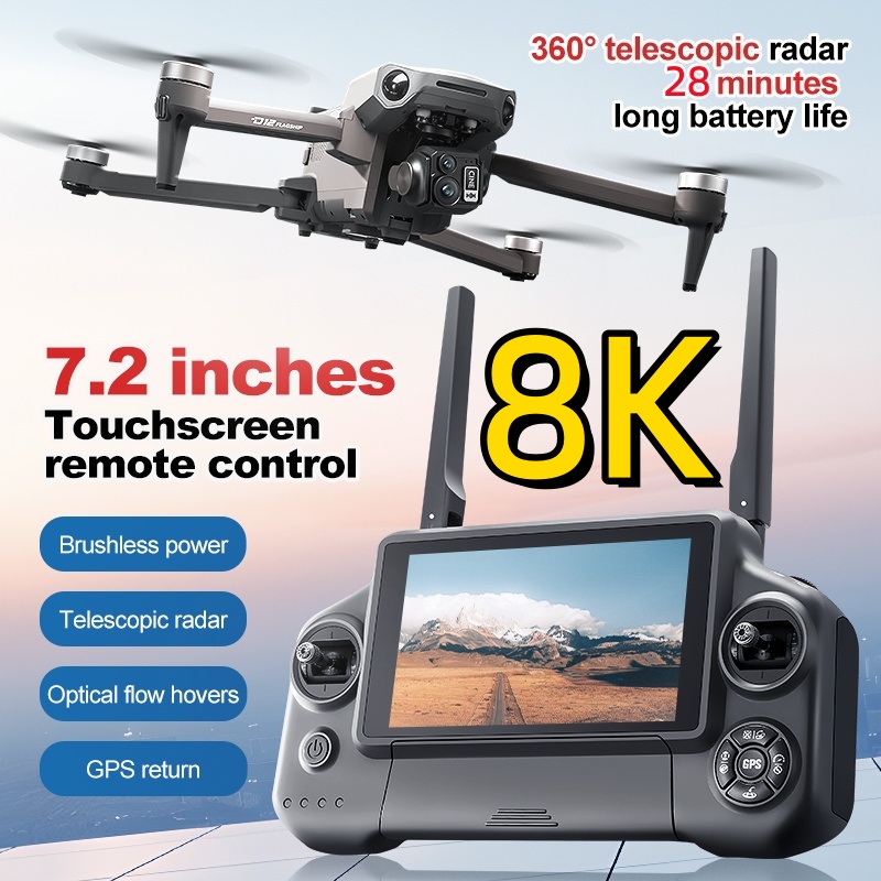Drone Gimbal 3 Axis - Dron RC z 3-osiowym gimbalem 8K,