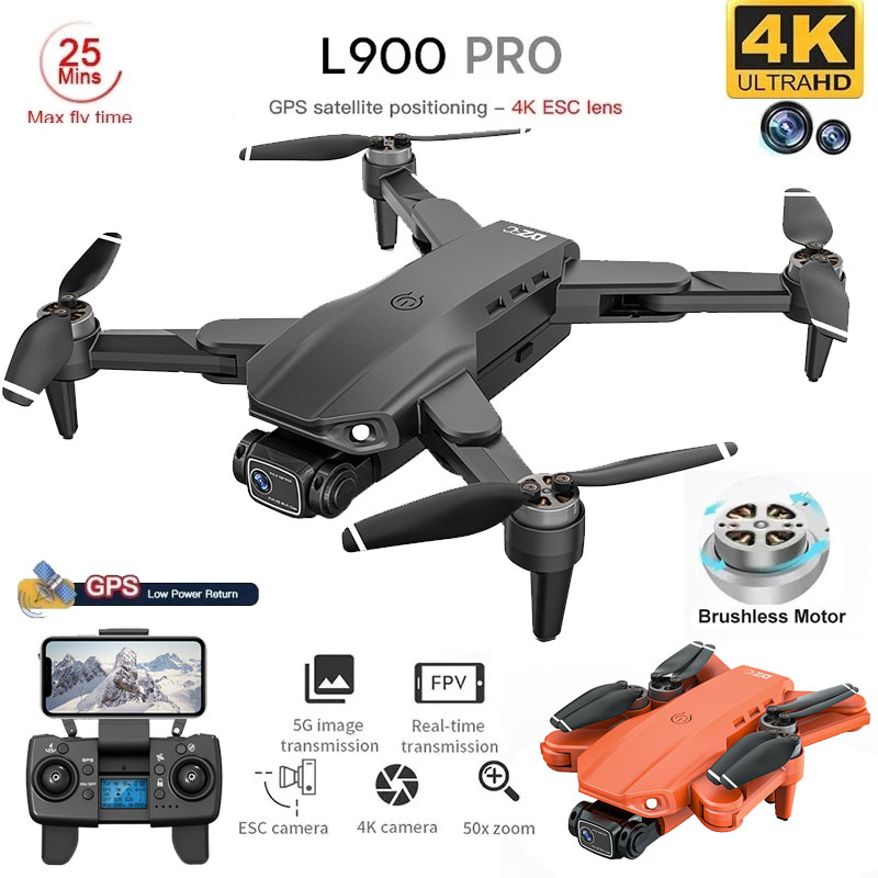 Drone Gimbal Brushless - L900 Pro GPS Drone 4K Profesjonalny