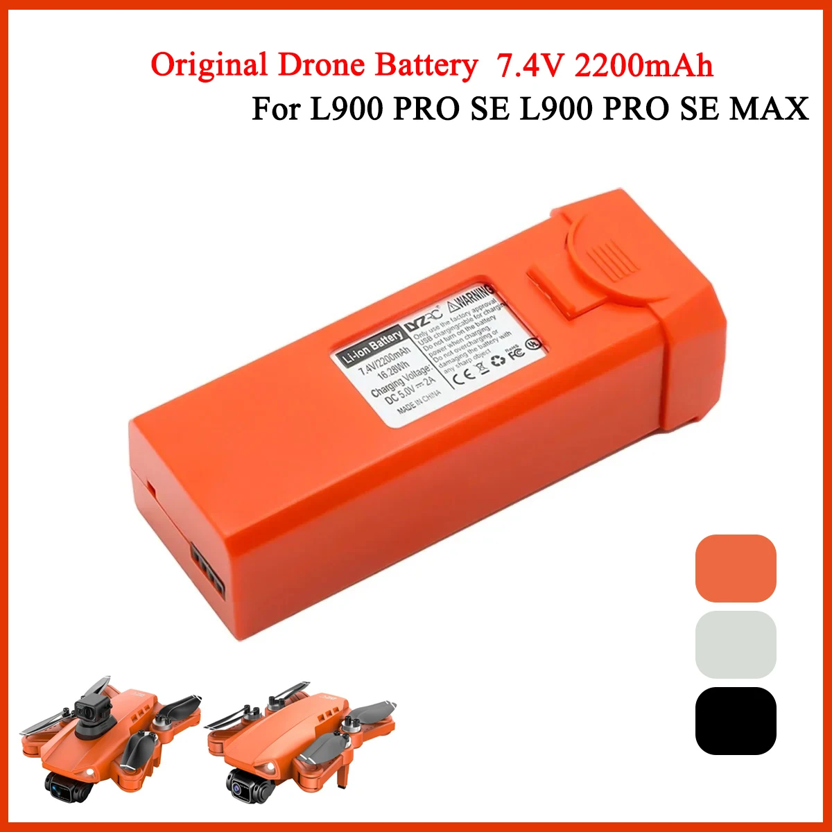 Drone Gimbal 2 Axis - Bateria L900 PRO SE Max Drone