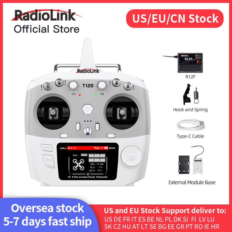 Drone Gimbal Controller - Radiolink T12D ELRS 12-kanałowy nadajnik, odbiornik