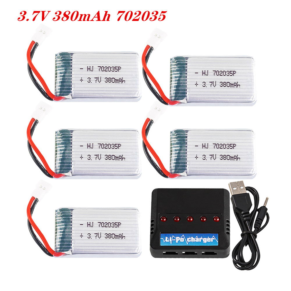 Drone Gimbal 2 Axis - 3.7V 380mah 702035 bateria Lipo akumulator