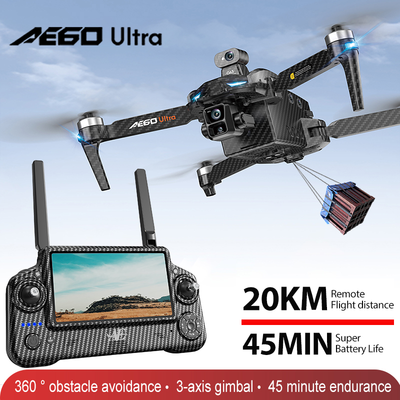 Drone Gimbal 3 Axis - Profesjonalny dron AE60 GPS z kamerą