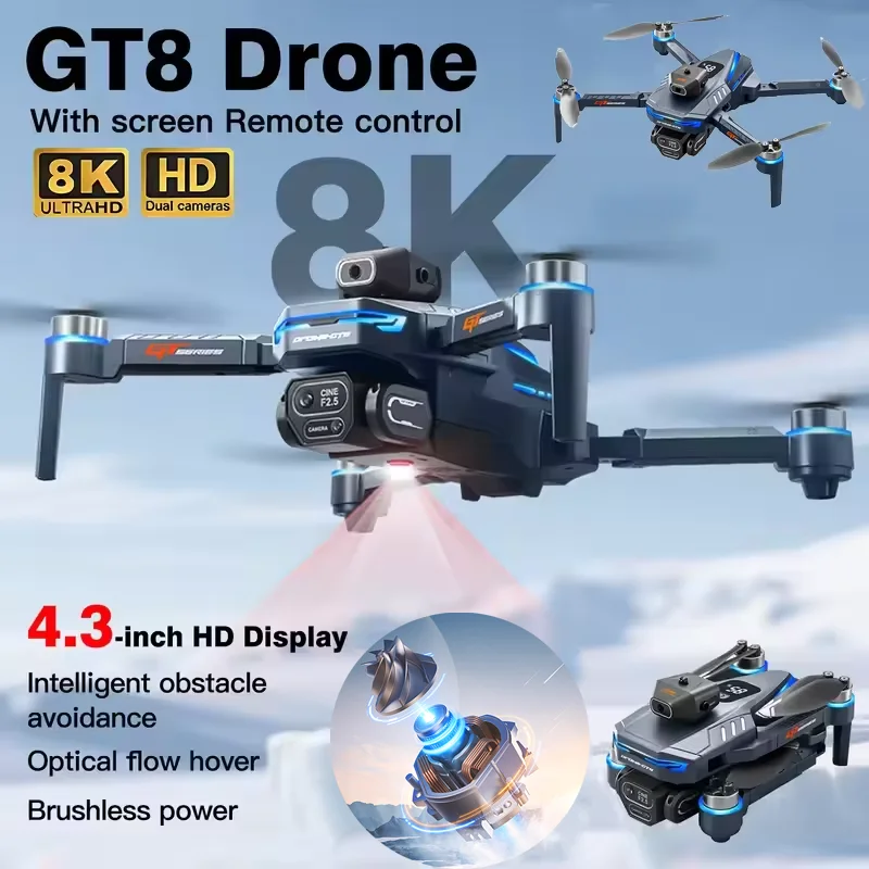 Drone Gimbal 3 Axis - Zatwierdzony przez ANATEL Nowy Dron 4K