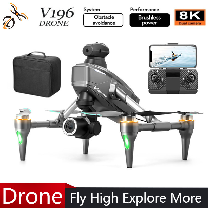 Drone Gimbal 2 Axis - Dron 2025 V196 Automatyczne Unikanie Przeszkód