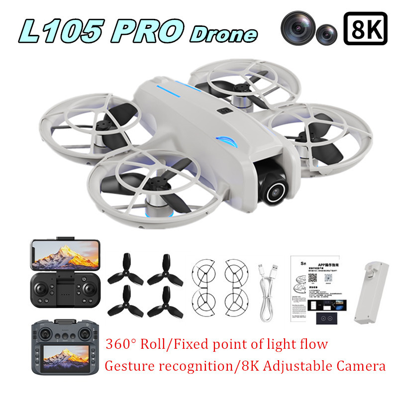 Drone Gimbal Brushless - Dron L105 PRO Duel z obiektywem