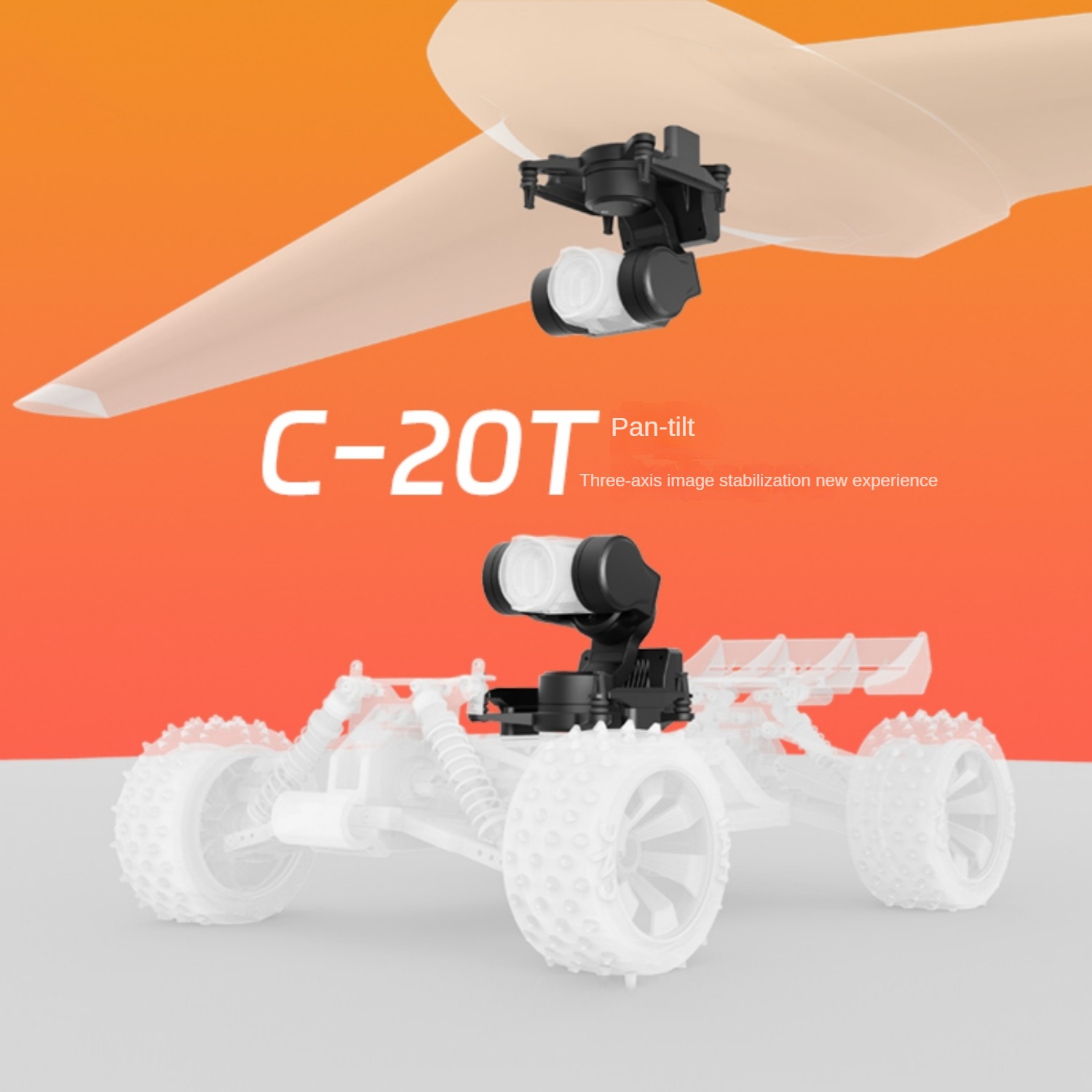 Drone Gimbal 3 Axis - NCZOBOE C-20T 3-osiowy moduł gimbalu FPV
