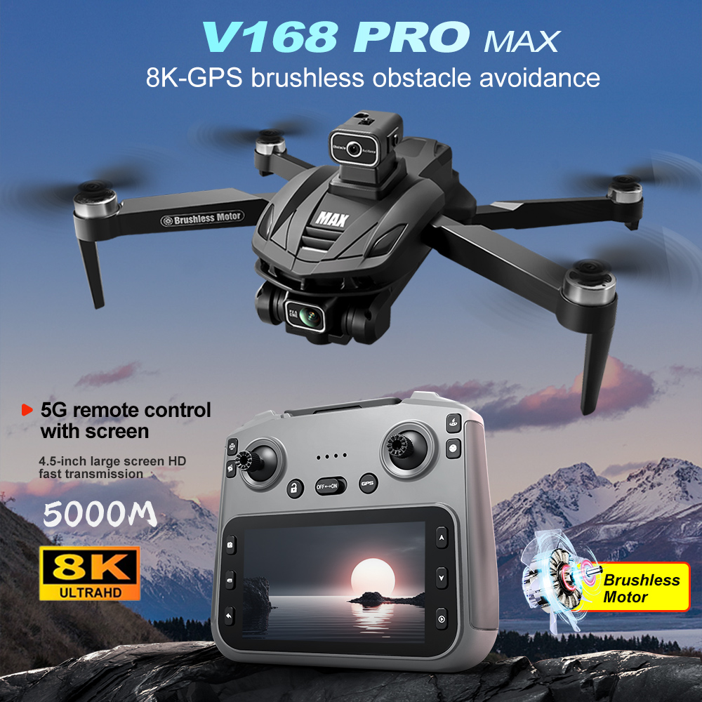 V168 PRO Max GPS Drone 8K Prof – Drone Gimbal Brushless recenzja i cena