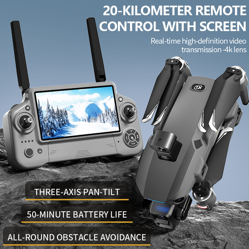 Nowy dron z podwójną kamerą 8K – Drone Gimbal 3 Axis recenzja i cena
