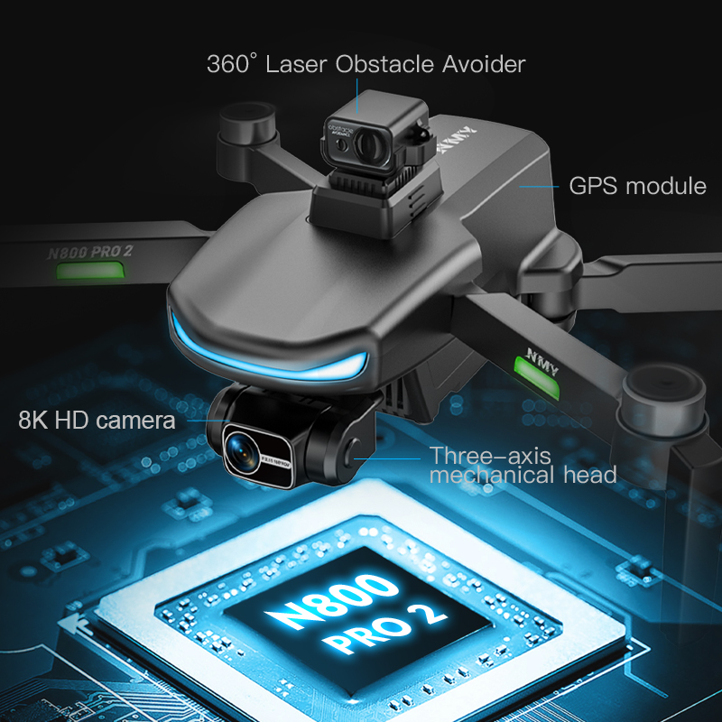 N800 PRO 2 GPS Dron Profesjona – Drone Gimbal 2 Axis recenzja i cena