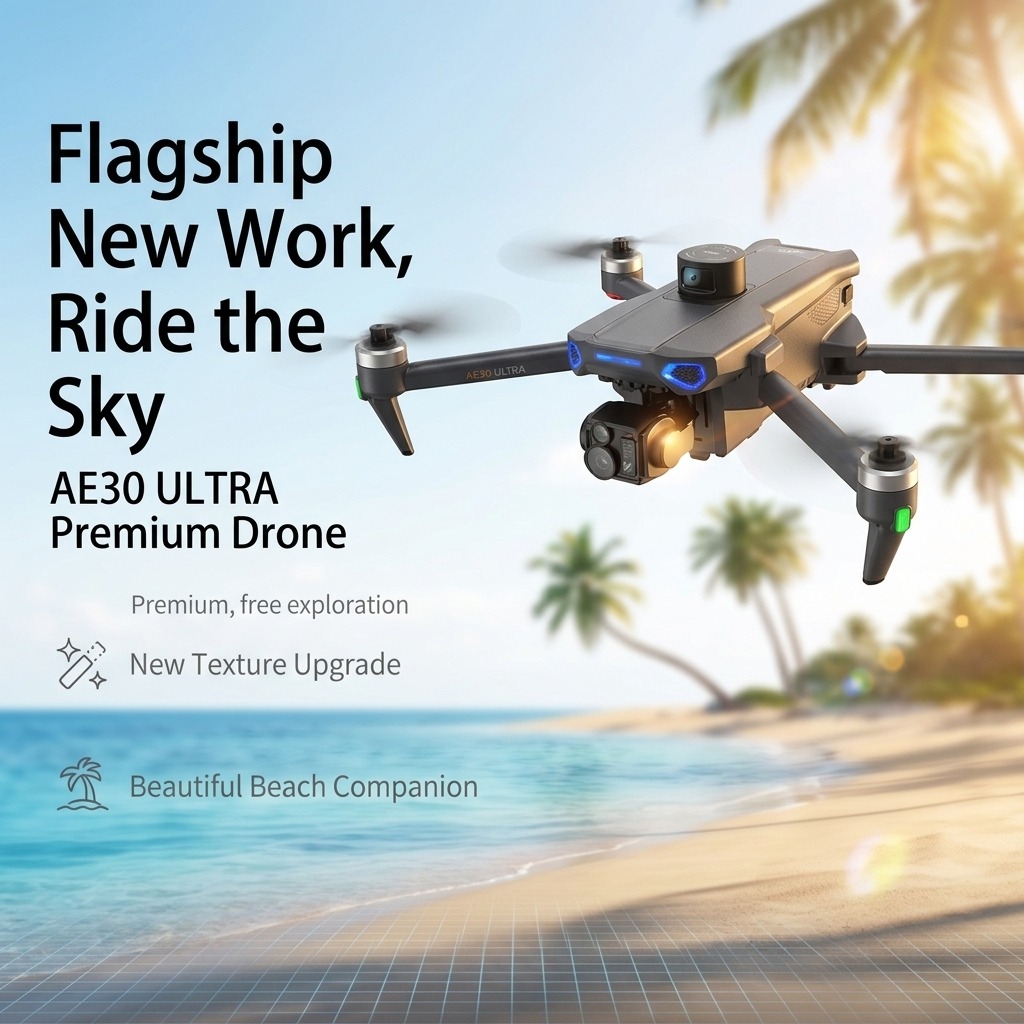 Nowy dron AE30 Ultra GPS z kam – Drone Gimbal 3 Axis recenzja i cena