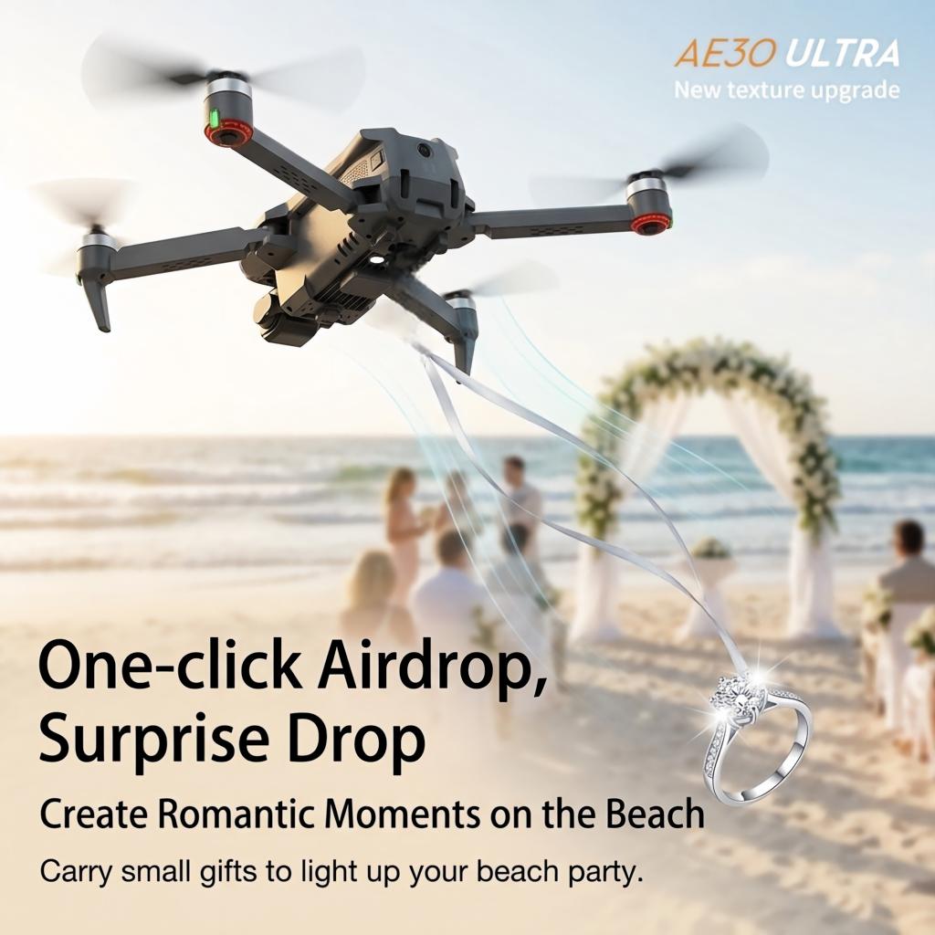 Nowy dron AE30 Ultra GPS z kam – Drone Gimbal 3 Axis recenzja i cena